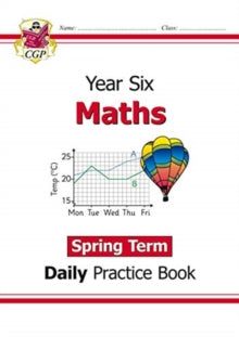 New KS2 Maths Daily Practice Book: Year 6 - Spring Term - CGP Books; CGP Books (Paperback) 11-09-2020 
