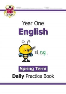 New KS1 English Daily Practice Book: Year 1 - Spring Term - CGP Books; CGP Books (Paperback) 15-09-2020 
