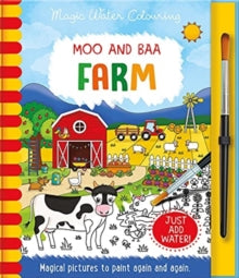 Magic Water Colouring  Moo and Baa - Farm, Mess Free Activity Book - Jenny Copper; Rachael McLean (Hardback) 01-10-2021 