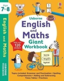 Usborne Workbooks  Usborne English and Maths Giant Workbook 7-8 - Elisa Paganelli; Holly Bathie; Jane Bingham (Paperback) 01-09-2022 