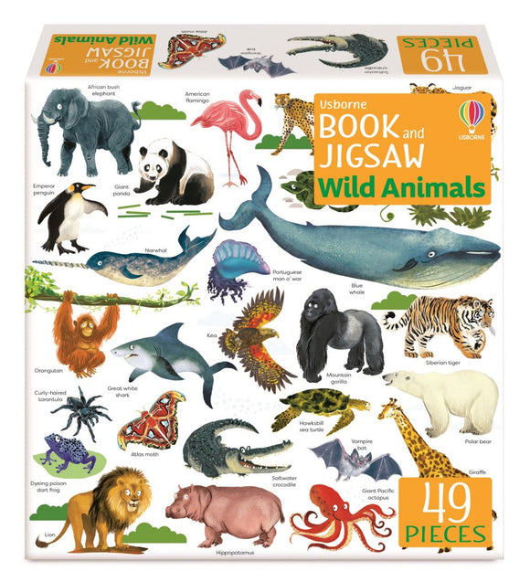 Usborne Book and Jigsaw  Usborne Book and Jigsaw Wild Animals - Sam Smith; Nikki Dyson (Paperback) 13-04-2023 