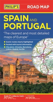 Philip's Sheet Maps  Philip's Spain and Portugal Road Map - Philip's Maps (Paperback) 01-10-2020 