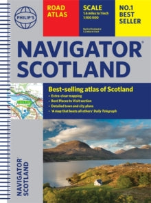 Philip's Road Atlases  Philip's Navigator Scotland - Philip's Maps (Spiral bound) 06-05-2021 