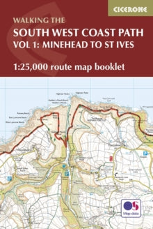 South West Coast Path Map Booklet - Vol 1: Minehead to St Ives: 1:25,000 OS Route Mapping - Paddy Dillon (Paperback) 10-09-2021 