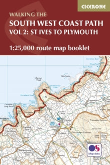 South West Coast Path Map Booklet - Vol 2: St Ives to Plymouth: 1:25,000 OS Route Mapping - Paddy Dillon (Paperback) 10-11-2021 