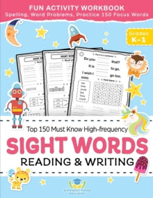 Easy Reader Books 1 Sight Words Top 150 Must Know High-frequency Kindergarten & 1st Grade: Fun Reading & Writing Activity Workbook, Spelling, Focus Words, Word Problems - Scholastic Panda Education (Paperback) 14-09-2020 